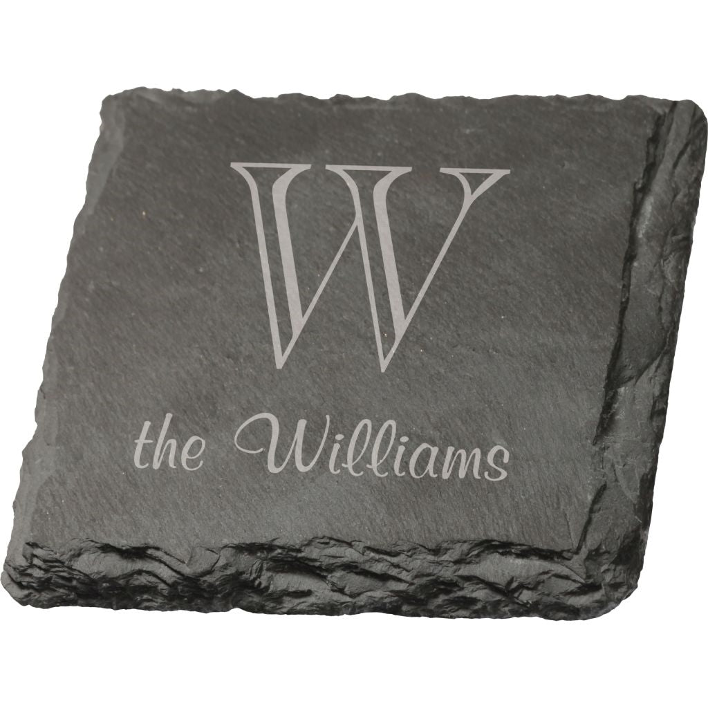 SQUARE SLATE COASTER - Engravable (ZCOA05) - Southern Grace Creations