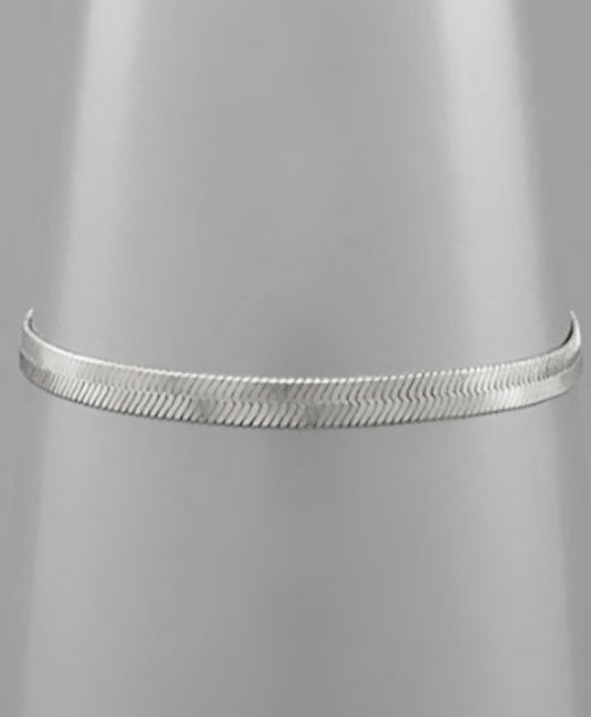 Snake Chain Bracelet-Silver - Southern Grace Creations