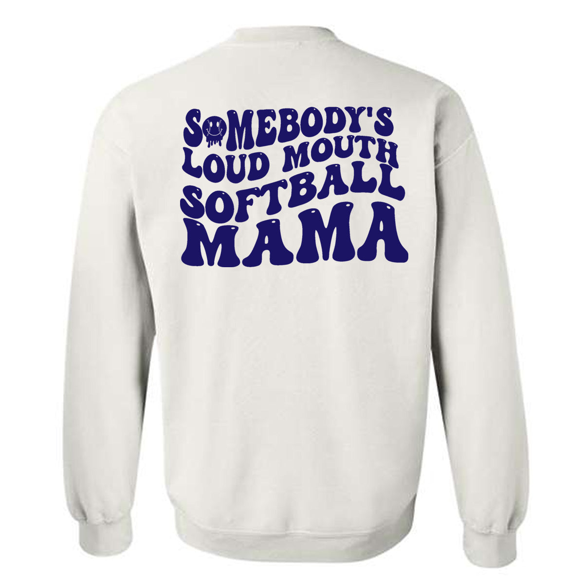 Somebody's Loud Mouth Softball Mama - White (Tee/Hoodie/Sweatshirt) - Southern Grace Creations