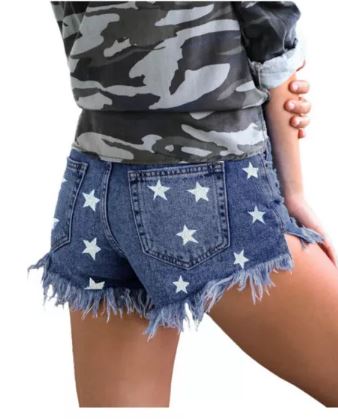 Star Denim Shorts - Southern Grace Creations
