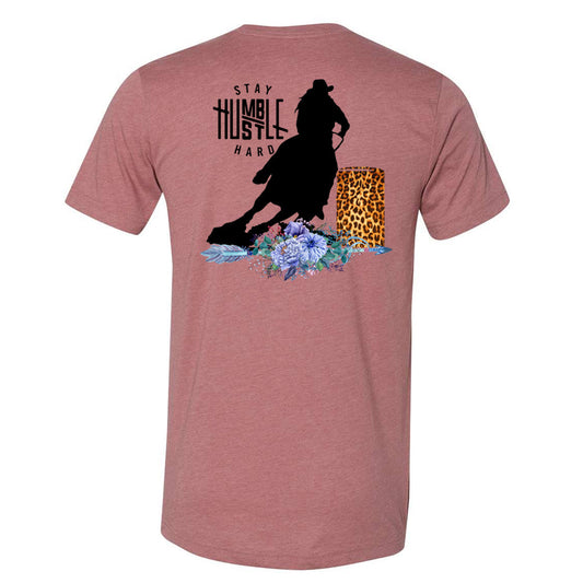 Stay Humble Hustle Hard - Heather Mauve Short Sleeves - Southern Grace Creations