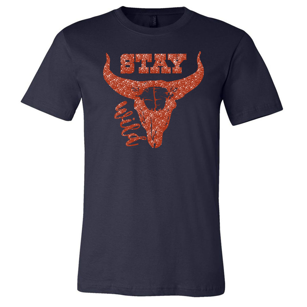 Stay Wild Tee - Navy - Southern Grace Creations