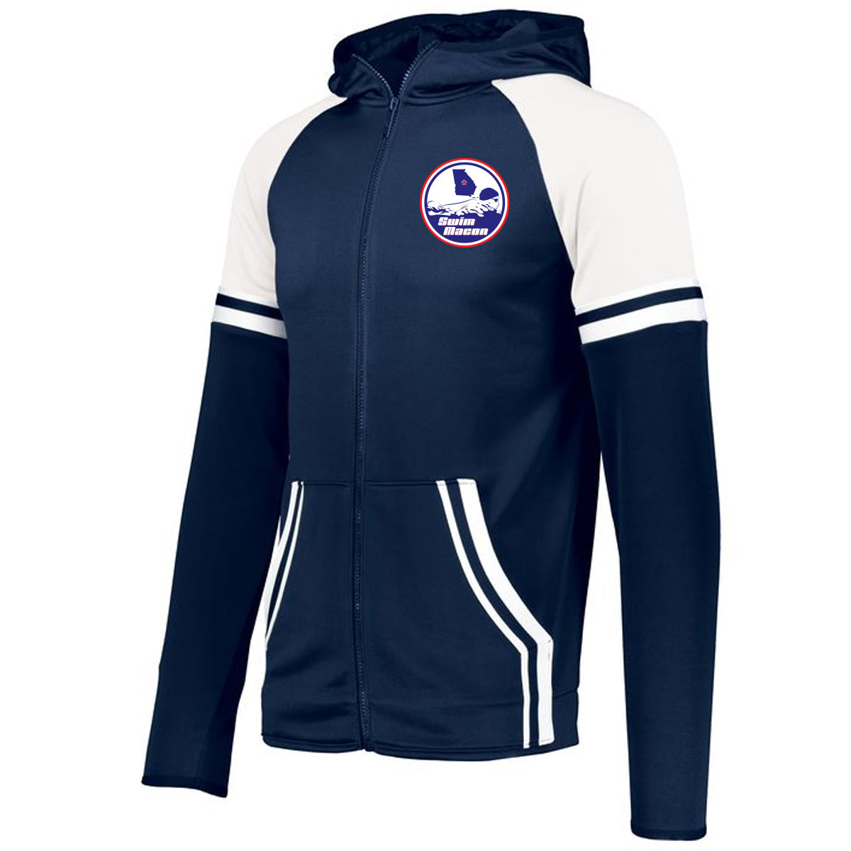 Swim Macon - Retro Grade Jacket - Navy/White (229661/229761/229561) - Southern Grace Creations