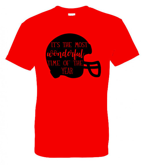 THE MOST WONDERFUL TIME OF THE YEAR - FOOTBALL HELMET - Southern Grace Creations