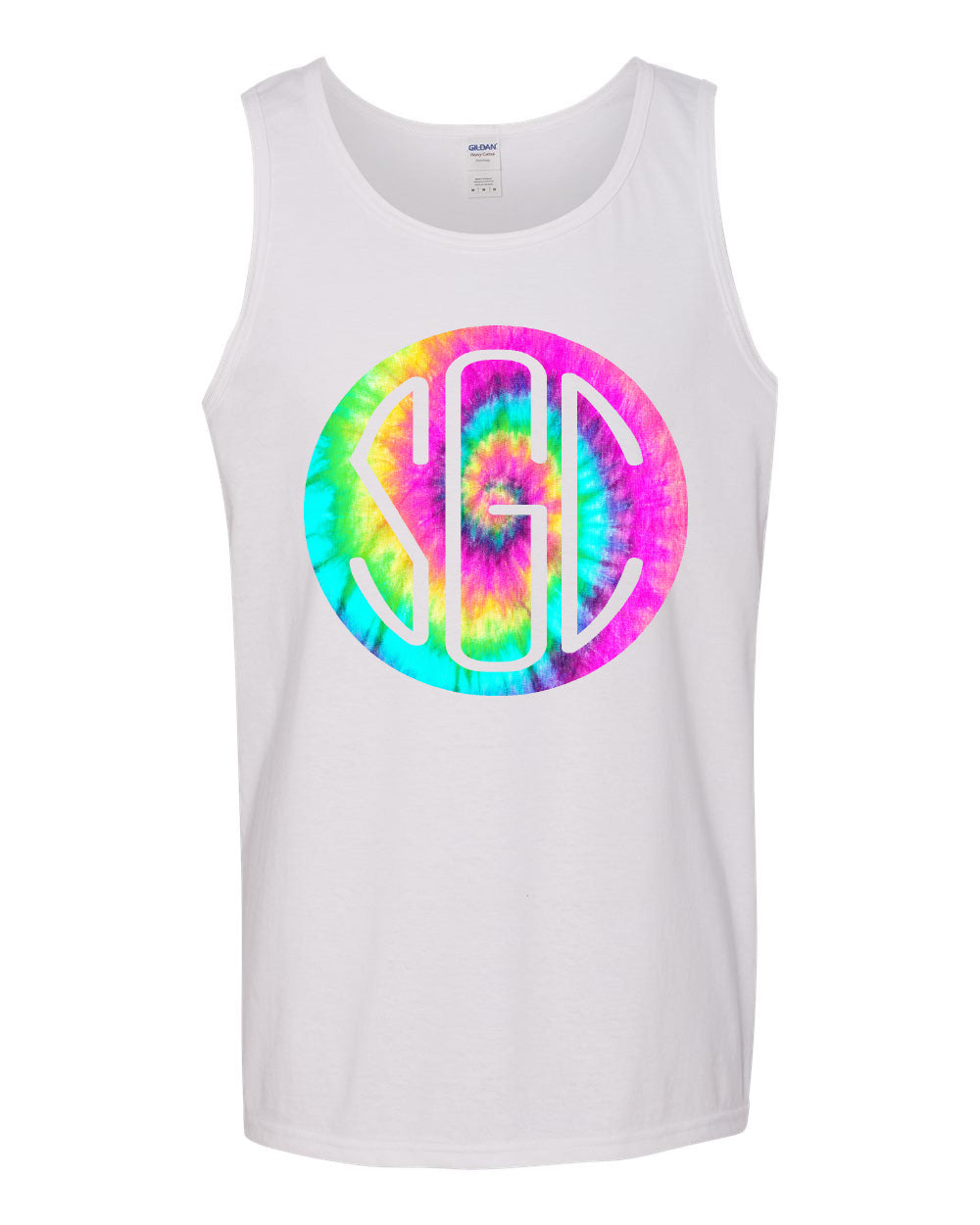 TIE DYE PASTEL ROUND MONOGRAM SHIRT - Southern Grace Creations