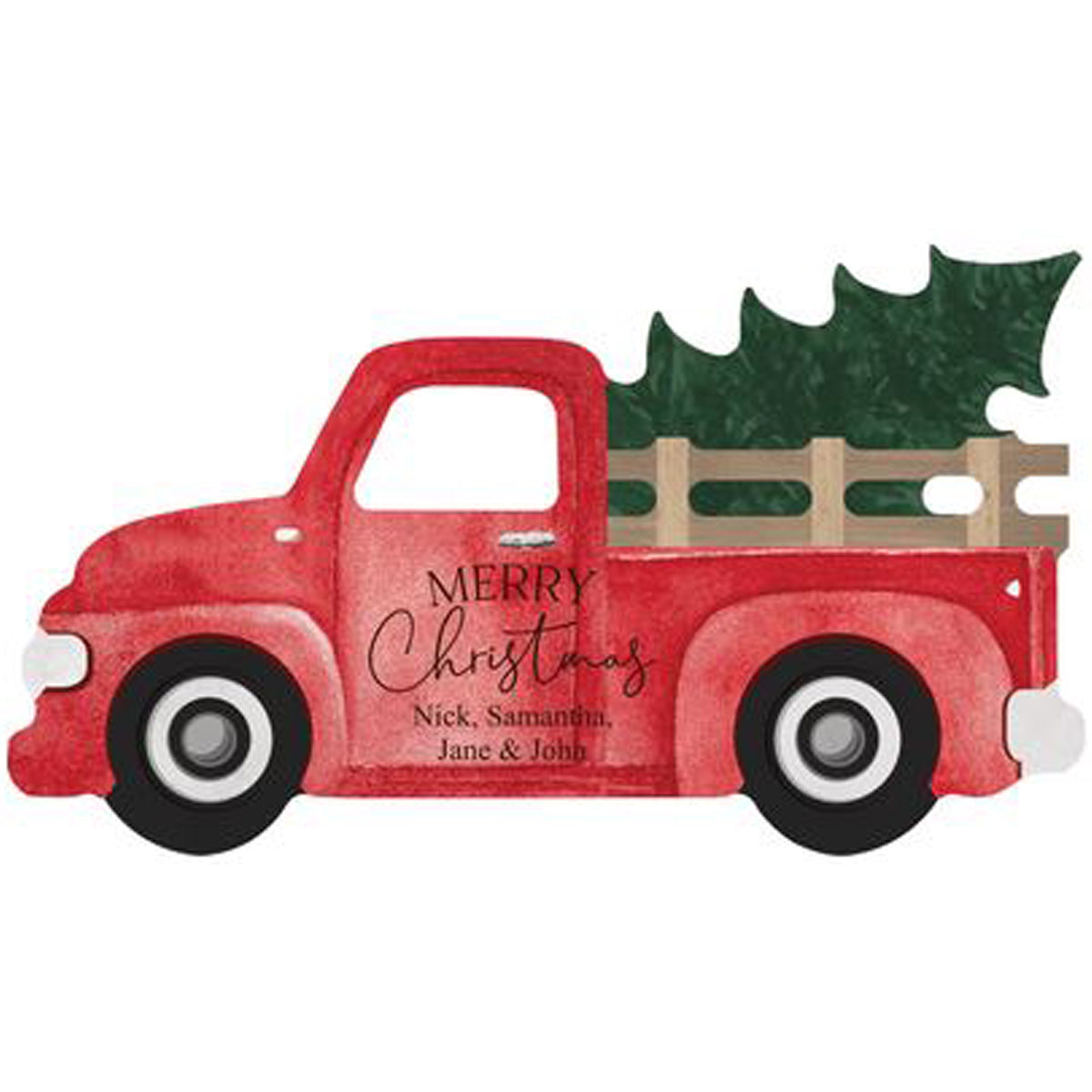 TRUCK W/ TREE SIGN - ENGRAVABLE - Southern Grace Creations