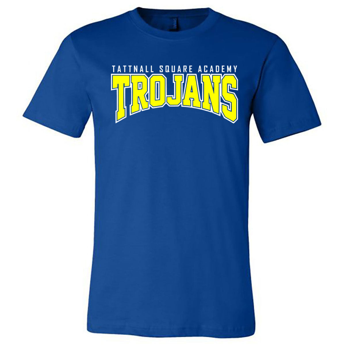 Tattnall - Tattnall Square Academy Trojans Arched - Royal (Tee/DriFit/Hoodie/Sweatshirt) - Southern Grace Creations