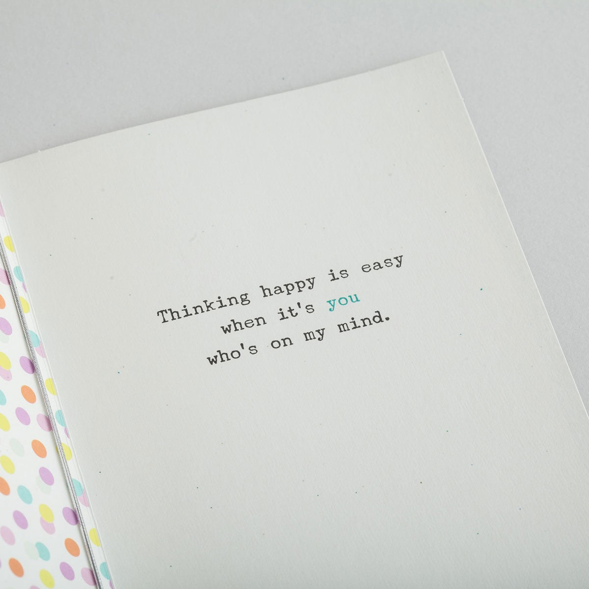 Thinking of You - Think Happy Card - Southern Grace Creations