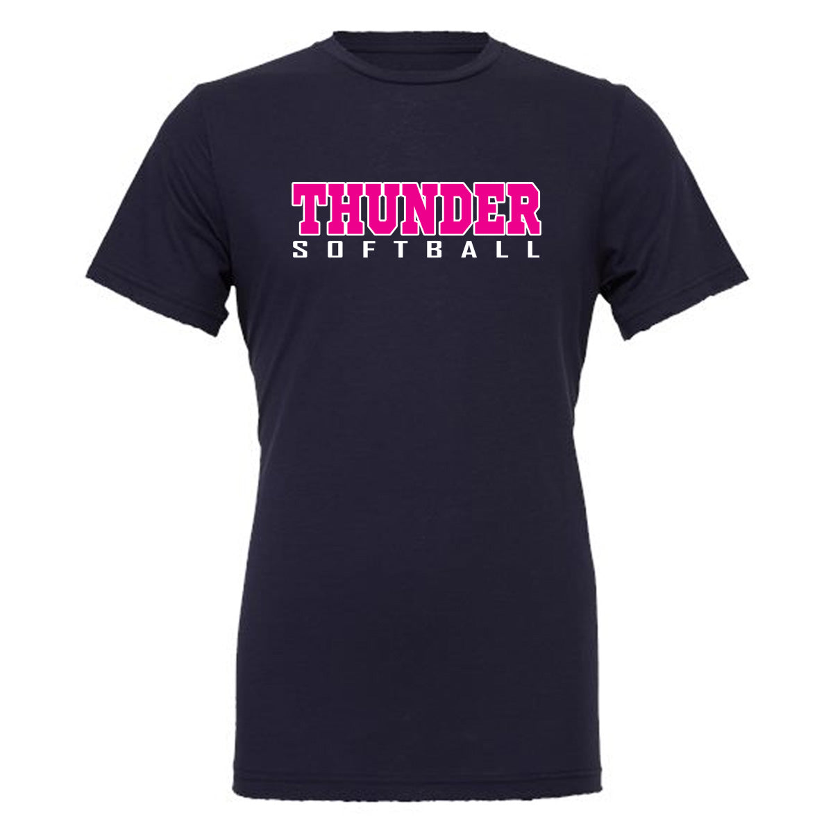 Thunder - Thunder Softball - Sports World - Navy Cotton Short Sleeves Tee - Southern Grace Creations