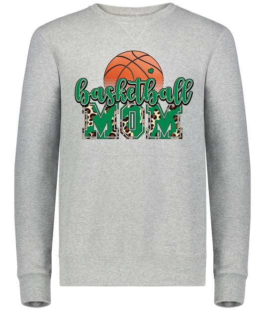 Twiggs Academy - Basketball Mom Leopard - Athletic Heather (Tee/Hoodie/Sweatshirt) - Southern Grace Creations