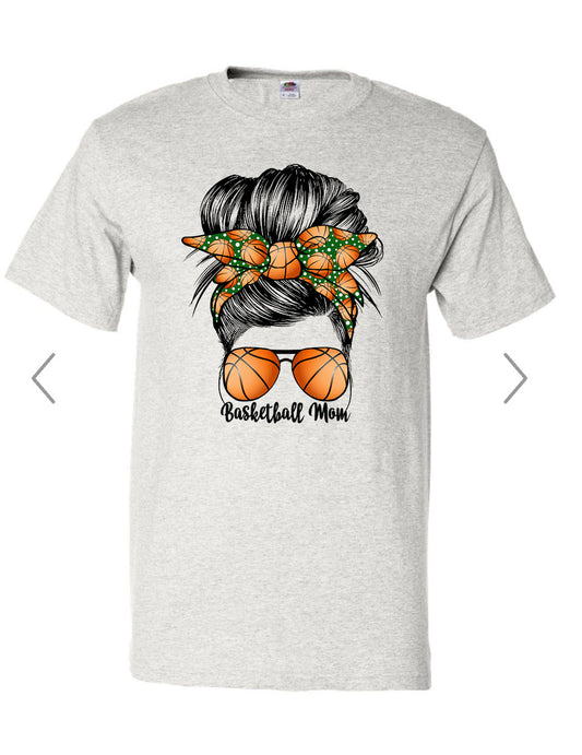 Twiggs Academy - Basketball Mom Messy Bun - Ash (Tee/Hoodie/Sweatshirt) - Southern Grace Creations