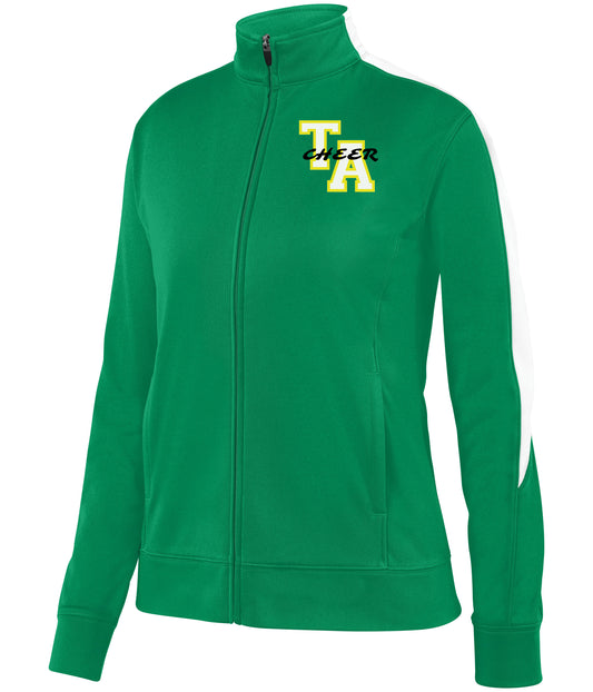 Twiggs Academy - Medalist Jacket 2.0 with TA Cheer - Kelly (4395/4396/4397) - Southern Grace Creations