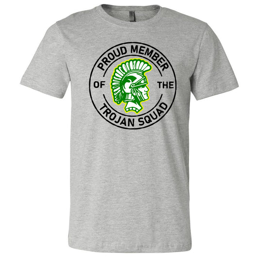 Twiggs Academy - Proud Member of the Trojan Squad - Athletic Heather (Tee/Hoodie/Sweatshirt) - Southern Grace Creations