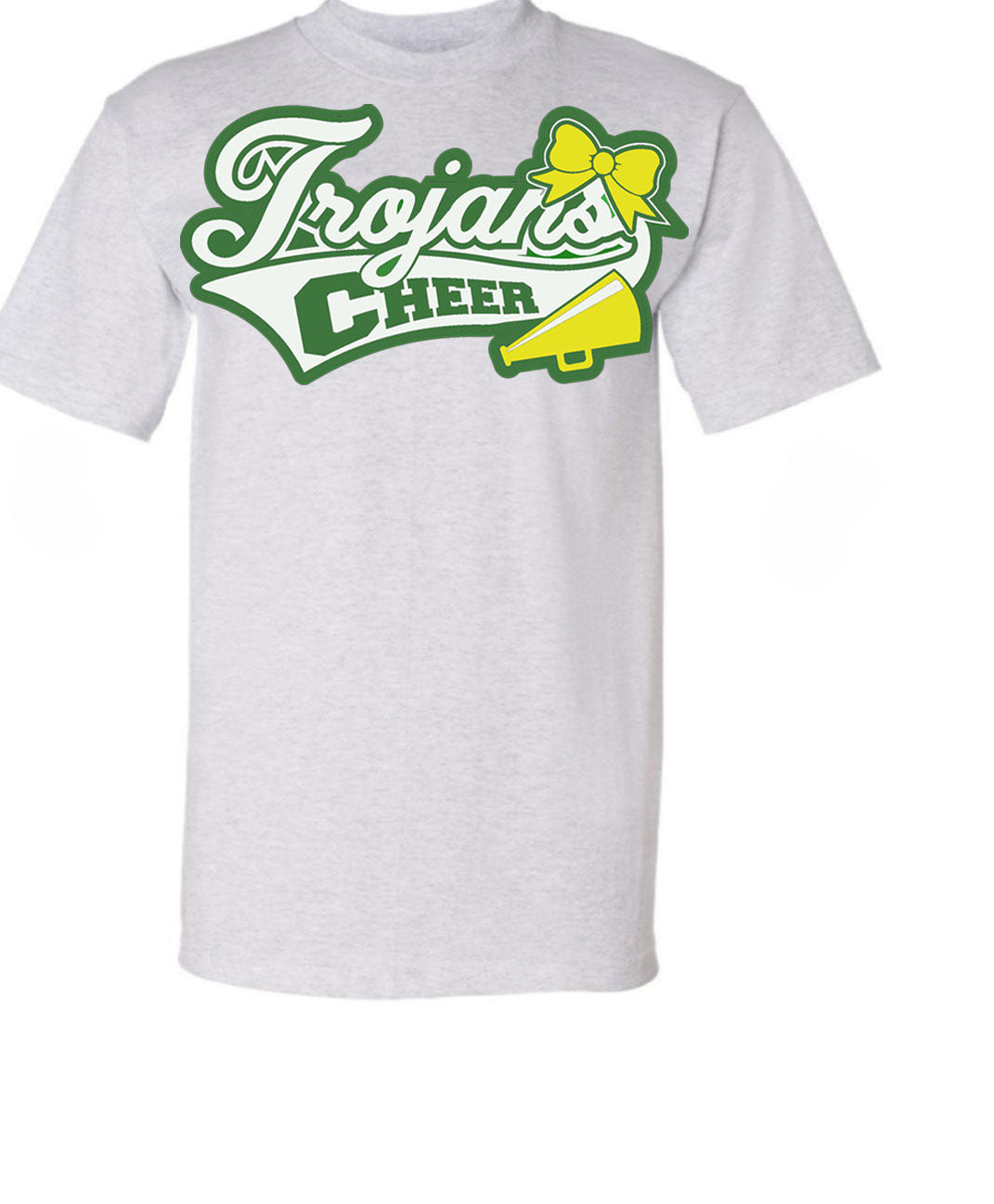 Twiggs Academy -Trojans Cheer - Ash (Tee/Hoodie/Sweatshirt) - Southern Grace Creations