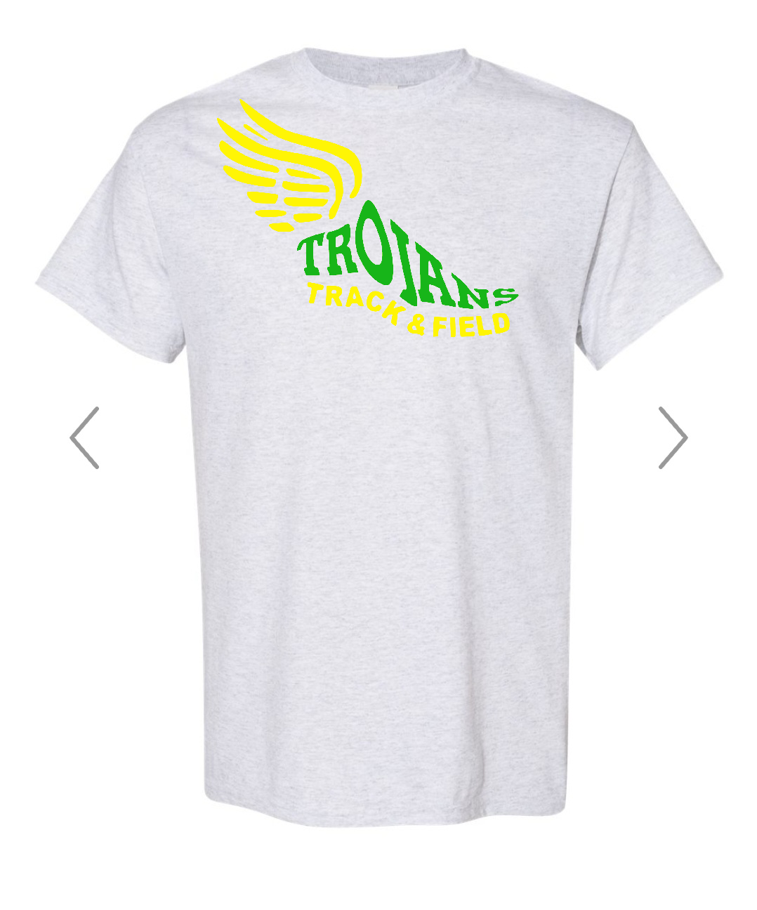 Twiggs Academy- Trojans Track & Field - Ash (Tee/Hoodie/Sweatshirt) - Southern Grace Creations