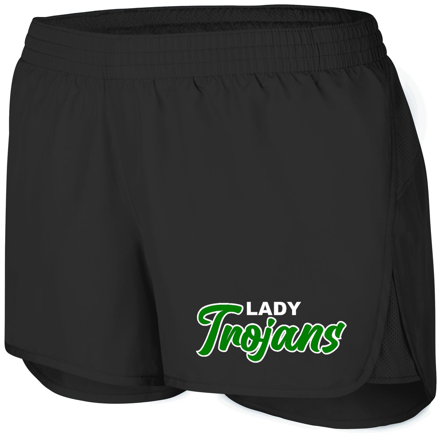 Twiggs Academy - Wayfarer Shorts with Lady Trojans - Black (2430/2431) - Southern Grace Creations