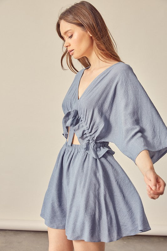 Uptown Girl Dress - Washed Denim - Southern Grace Creations
