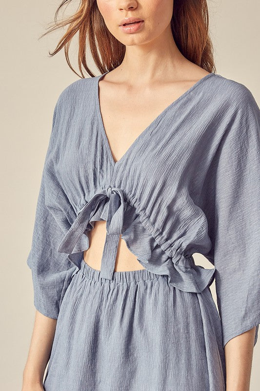 Uptown Girl Dress - Washed Denim - Southern Grace Creations