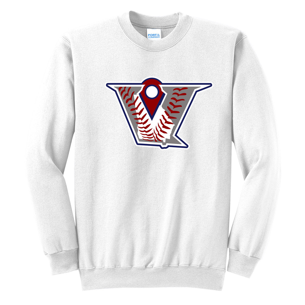 Velo BB - Velocity Baseball Logo - White (Tee/Hoodie/Sweatshirt) - Southern Grace Creations