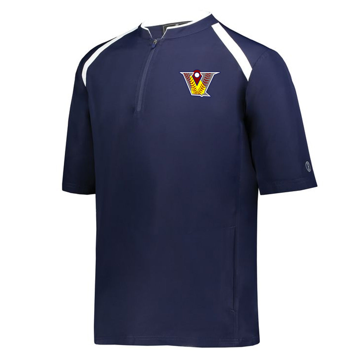 Velo FP - Clubhouse Short Sleeve Cage Jacket - Navy/White (229581/229681) - Southern Grace Creations