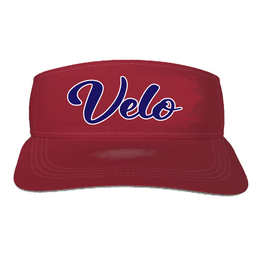 Velo FP - Velo Script Visor - Red - Southern Grace Creations