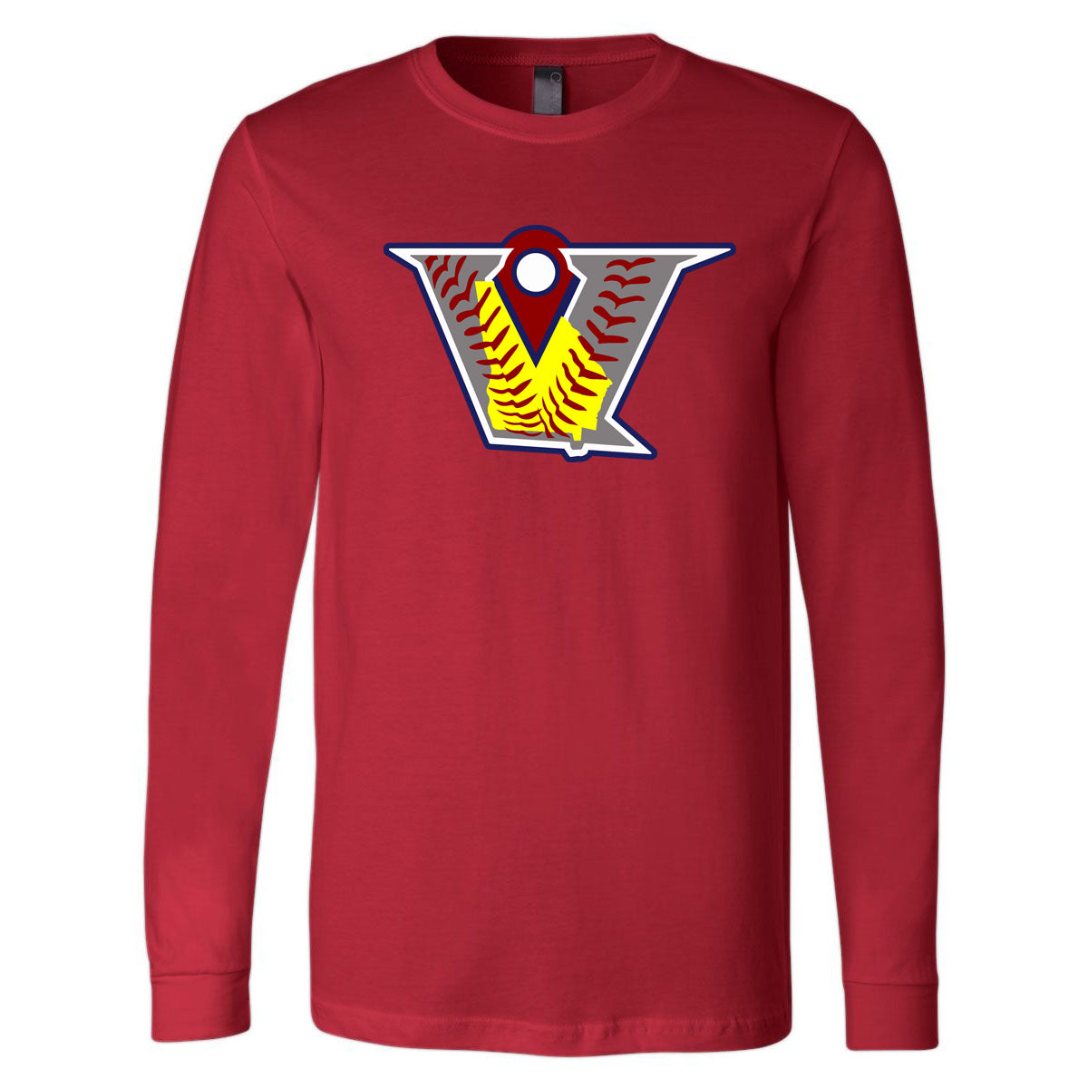 Velo FP - Velocity Fastpitch Logo - Red (Tee/Hoodie/Sweatshirt) - Southern Grace Creations