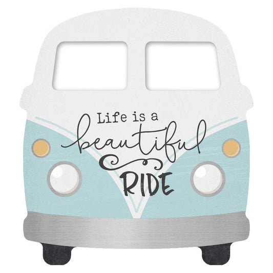 Vintage Van Shape Wood - "Life Is A Beautiful Ride" - Southern Grace Creations