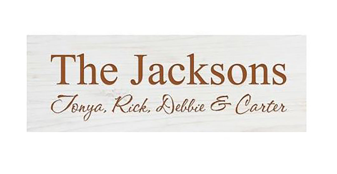 WHITE FAUX WOOD SIGN - ENGRAVABLE - Southern Grace Creations