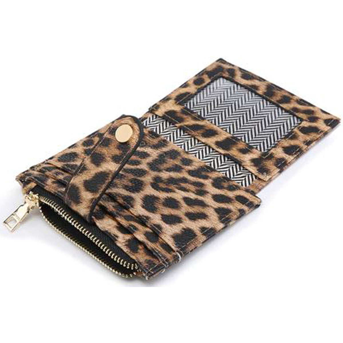 Warm Grey Mini Snap Wallet - Southern Grace Creations