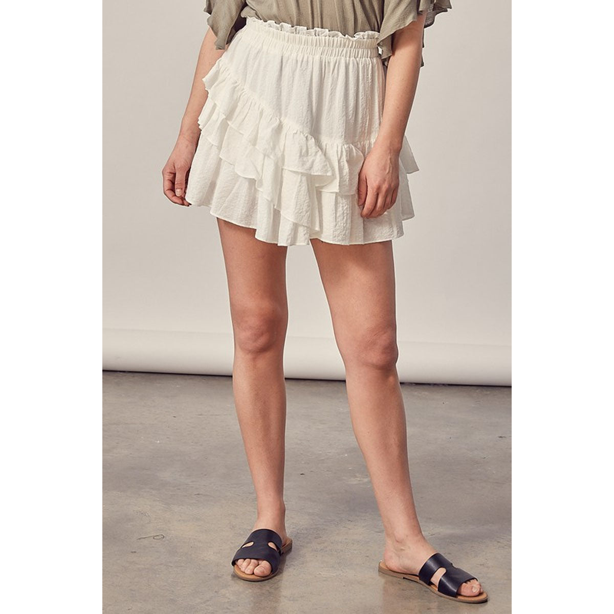 Wavy Paradise Skirt - White - Southern Grace Creations