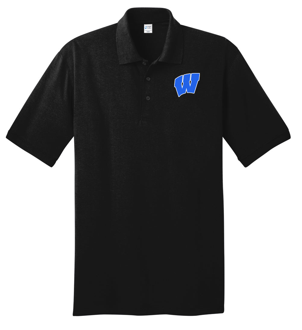 Windsor - Adult Polo - Jet Black (KP55) - Southern Grace Creations