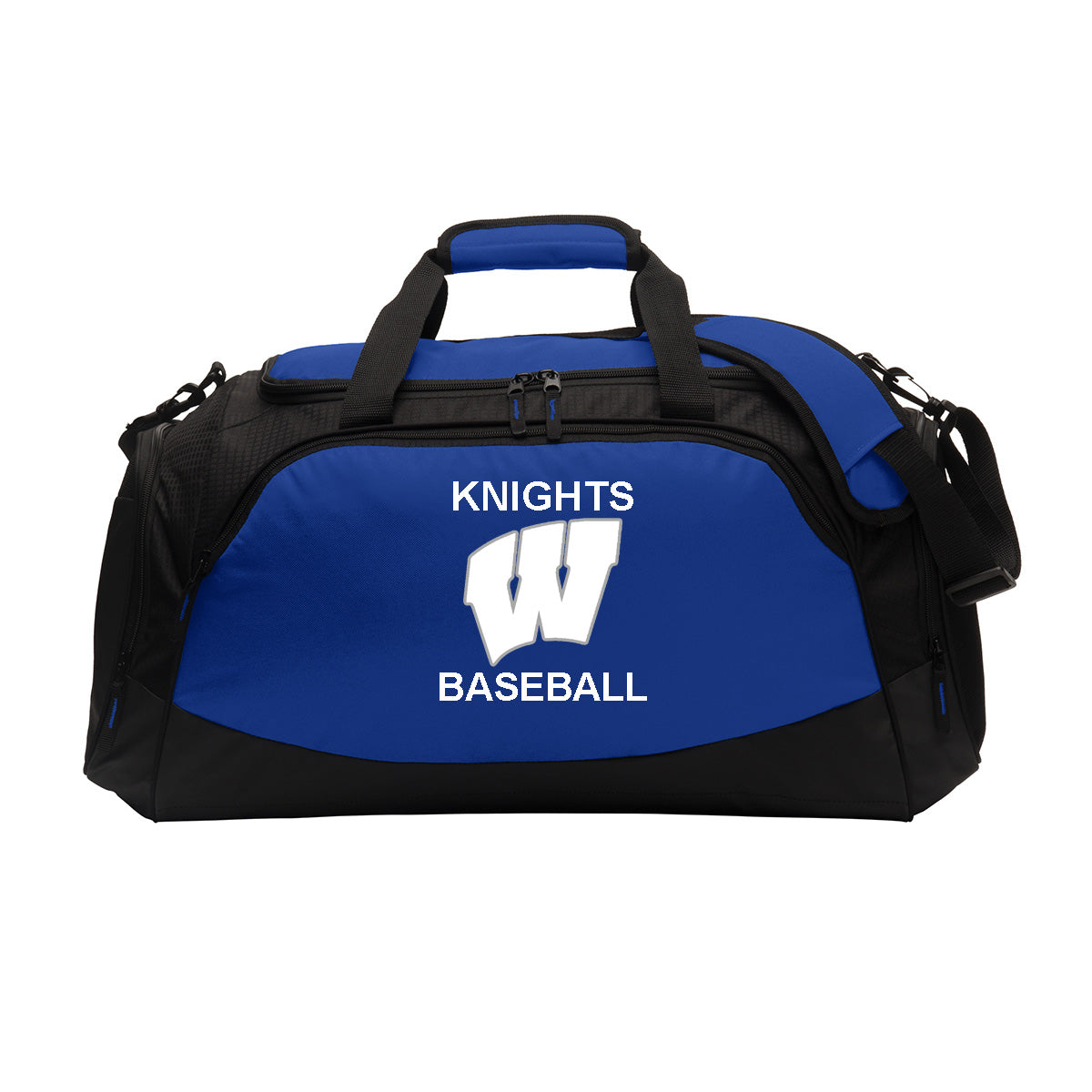 Windsor - Baseball - Active Duffel Bag (BG801) - True Royal/ Black - Southern Grace Creations