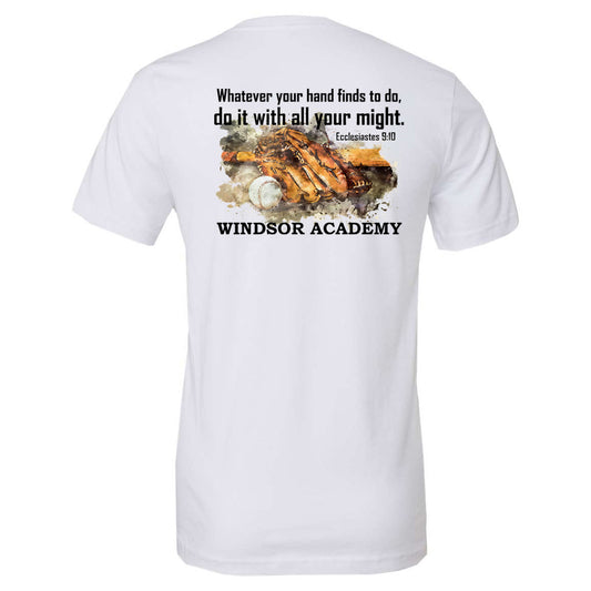 Windsor - Baseball - Ecclesiastes 9.10 - White (Cotton Tee/Drifit Tee/Hoodie/Sweatshirt) - Southern Grace Creations