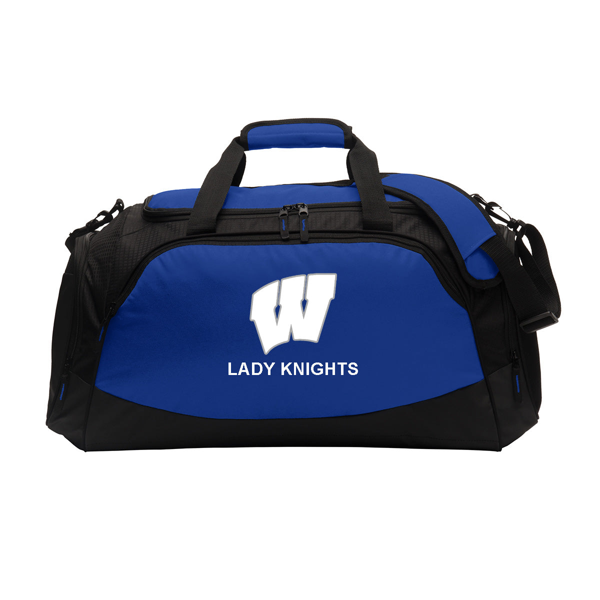 Windsor - Basketball - Active Duffel Bag (BG801) - True Royal/ Black - Southern Grace Creations