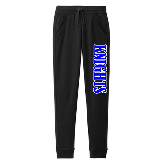 Windsor - Black Joggers with Knights - Sport-Tek Drive Fleece (STF204) - Southern Grace Creations