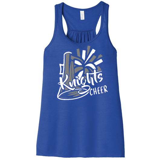Windsor - Cheer - Knights Cheer - Royal Flowy Racerback Tank (8800/8800Y) - Southern Grace Creations