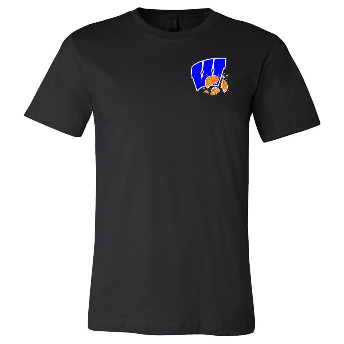 Windsor - Clay Shooting American Flag - Black Short Sleeves Tee - Southern Grace Creations