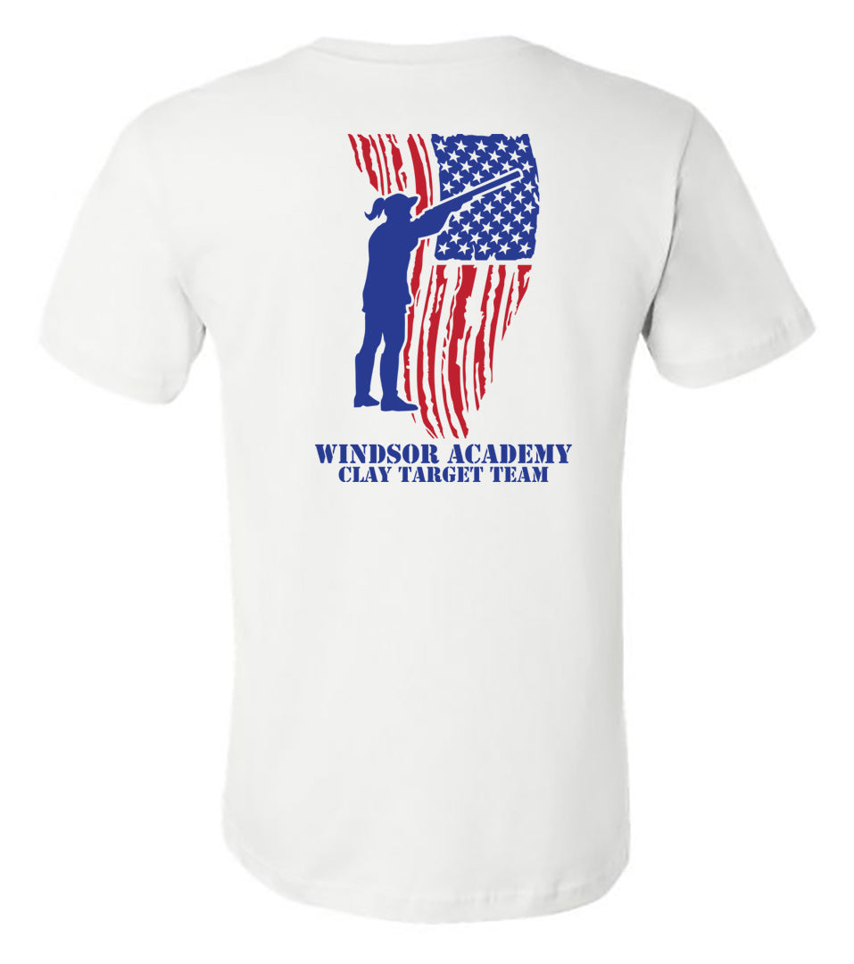 Windsor - Female Skeet Shooter - White (Tee/Hoodie/Sweatshirt) - Southern Grace Creations