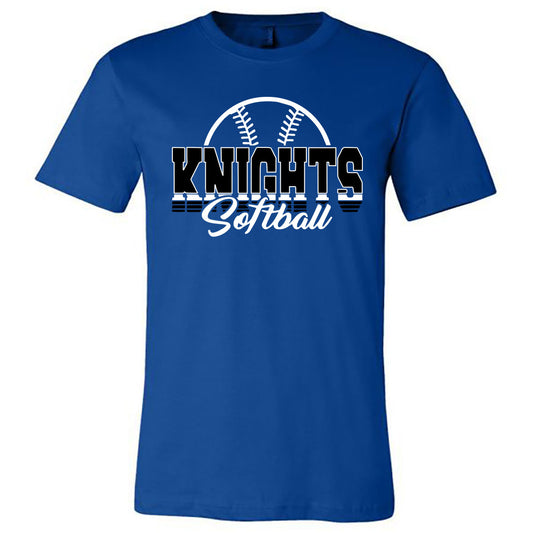Windsor - Knights Softball Stripes - Royal (Tee/DriFit/Hoodie/Sweatshirt) - Southern Grace Creations