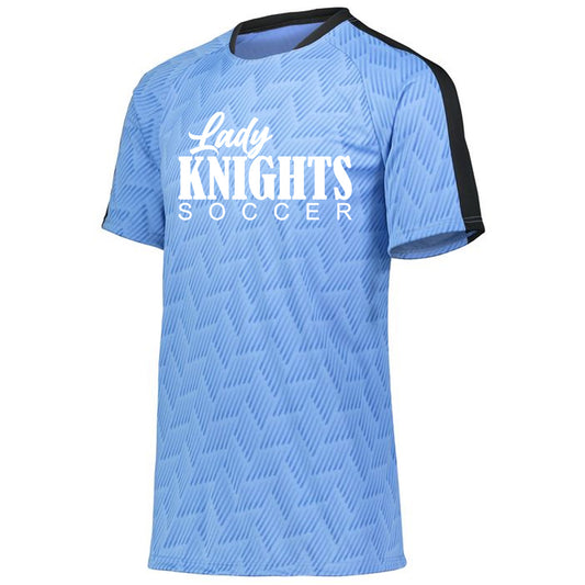 Windsor - Lady Knights Soccer (Bernard) - HYPERVOLT JERSEY - Royal Print/Black (322980/322981) - Southern Grace Creations