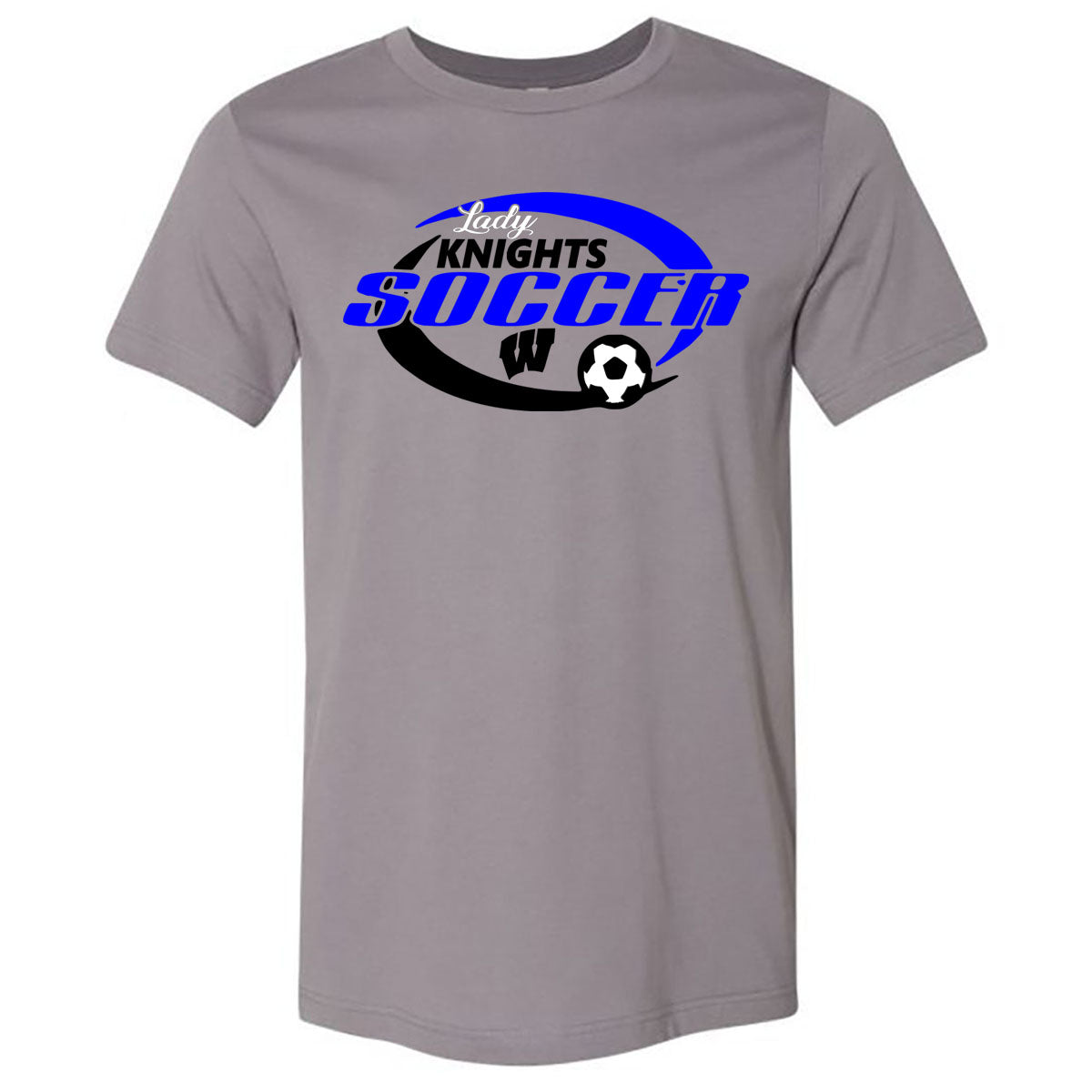 Windsor - Lady Knights Soccer W - Grey (Cotton Tee/Drifit Tee/Hoodie/Sweatshirt) - Southern Grace Creations