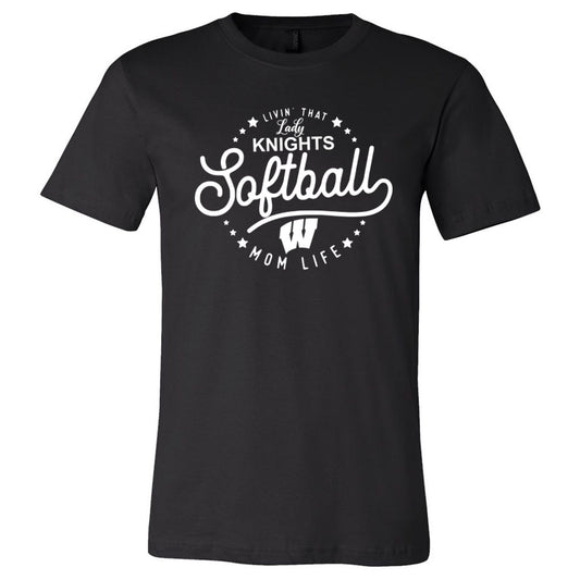 Windsor - Livin' That Lady Knights Softball Mom Life (Tee/Hoodie/Sweatshirt) - Southern Grace Creations