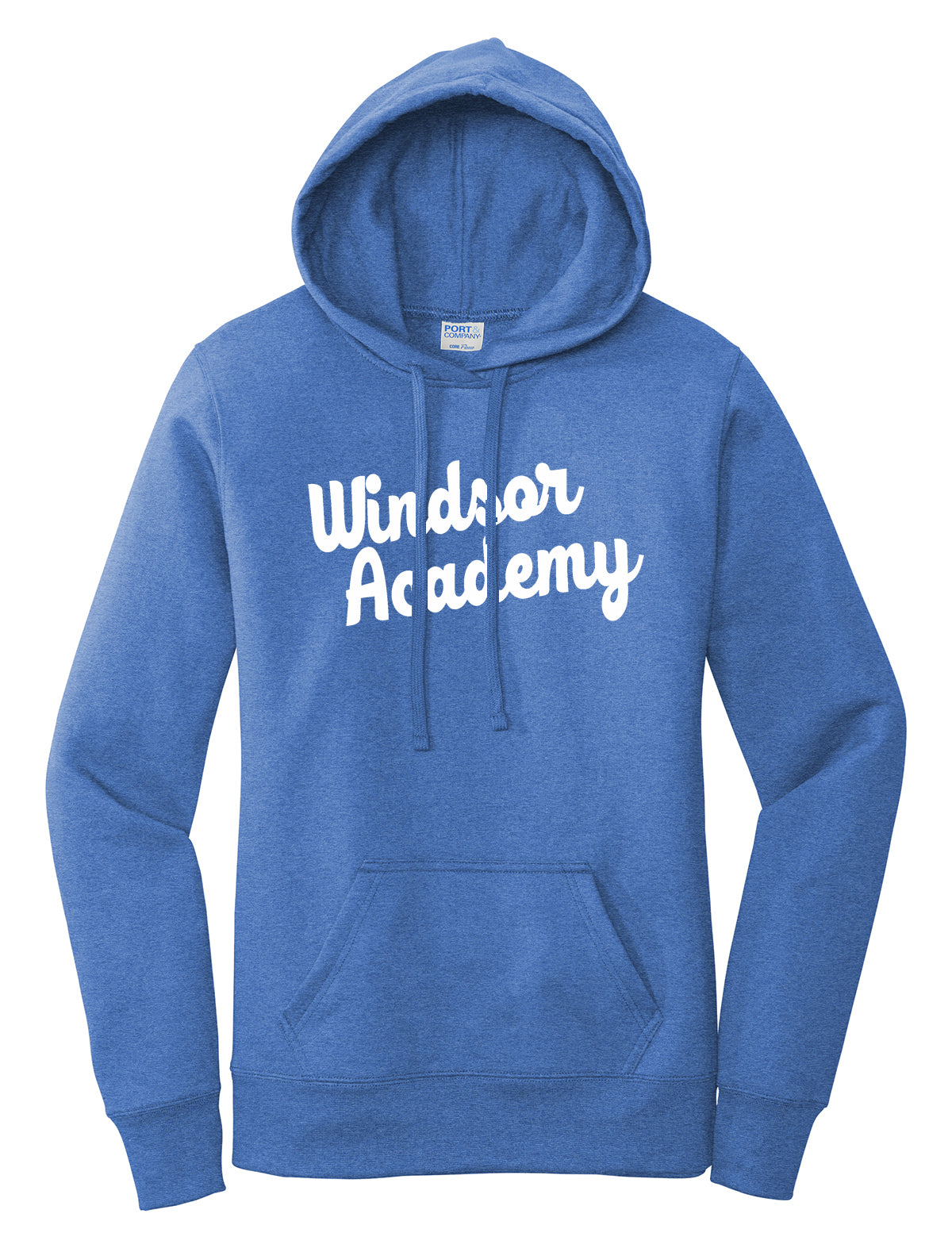 Windsor - Port & Company Ladies Core Fleece Pullover Hooded Sweatshirt (LPC78H) with Windsor Academy - Southern Grace Creations