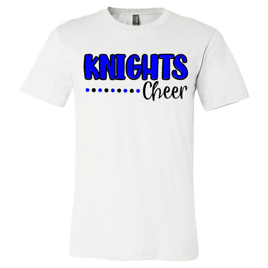 Windsor - *REQUIRED* Cheer - Knights Cheer Polka Dots - White (Tee/DriFit/Hoodie/Sweatshirt) - Southern Grace Creations