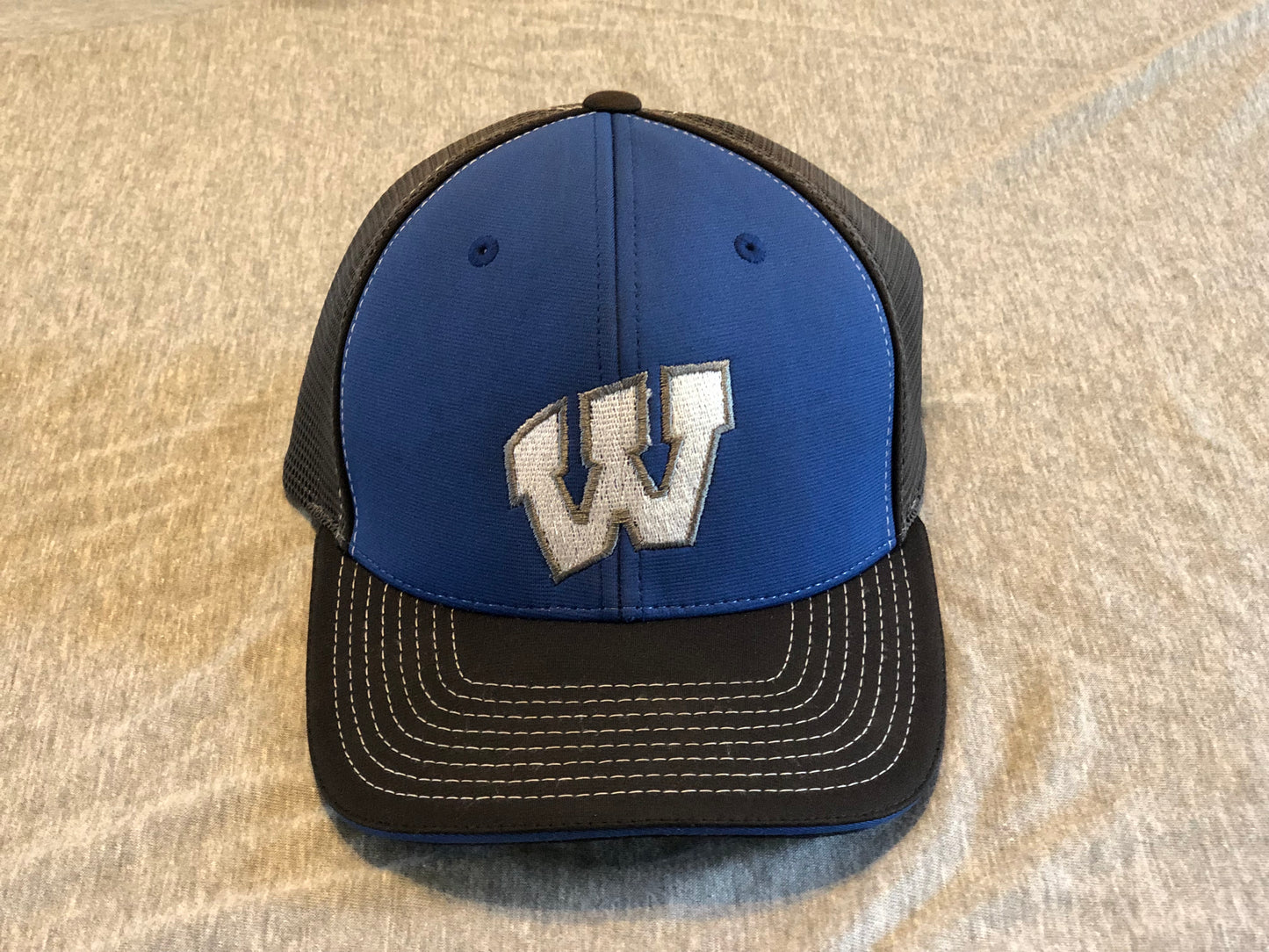 Windsor - Richardson - Fitted Pulse Sportmesh Cap with R-Flex (172) - Royal/ Charcoal/ Black Tri - Southern Grace Creations