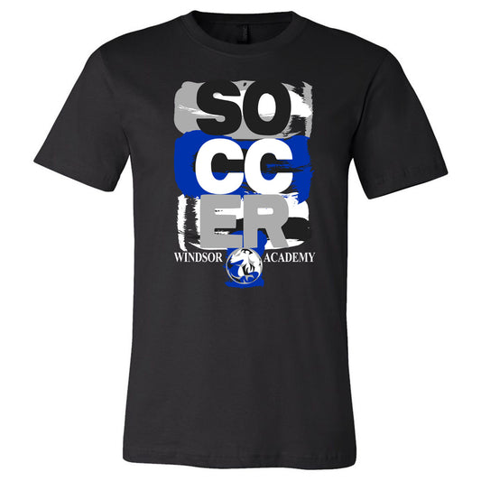 Windsor - Soccer Paint Strokes - Black (Tee/Hoodie/Sweatshirt) - Southern Grace Creations