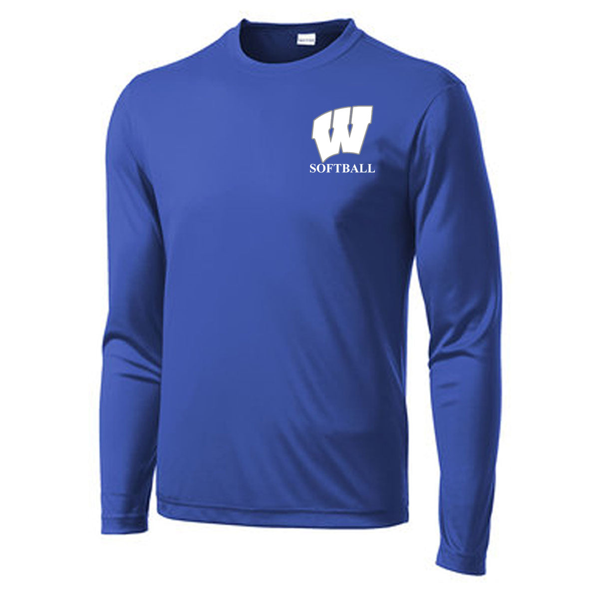 Windsor - Softball - Sport-Tek Long Sleeve PosiCharge Competitor Tee (ST350LS/YST350LS) - True Royal - Southern Grace Creations