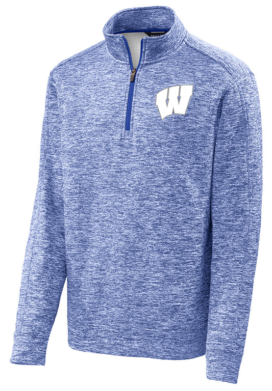 Windsor - Sport-Tek PosiCharge Electric Heather Fleece 1/4-Zip Pullover - True Royal Electric (ST226) - Southern Grace Creations