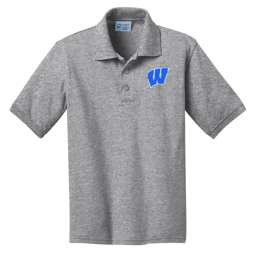 Windsor - Toddler/Youth Polo - Athletic Heather (KP55Y) - Southern Grace Creations