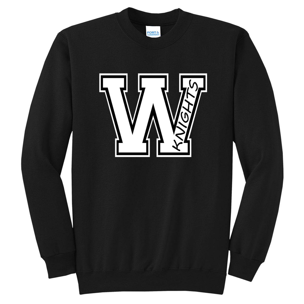 Windsor - Varsity W Knights - Black (Tee/DriFit/Hoodie/Sweatshirt) - Southern Grace Creations